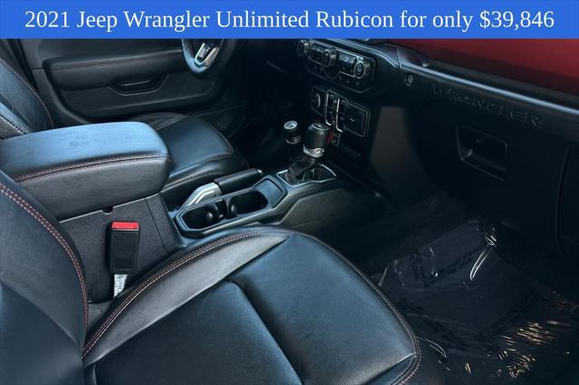 used 2021 Jeep Wrangler Unlimited car, priced at $39,846