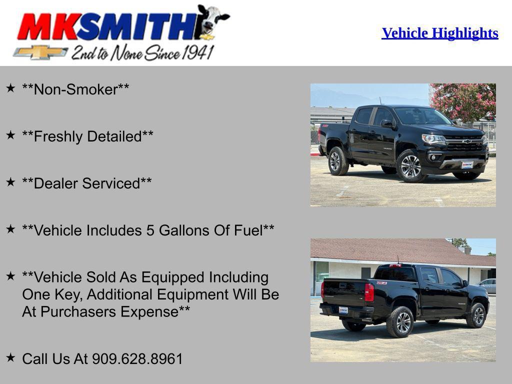 used 2021 Chevrolet Colorado car, priced at $24,991