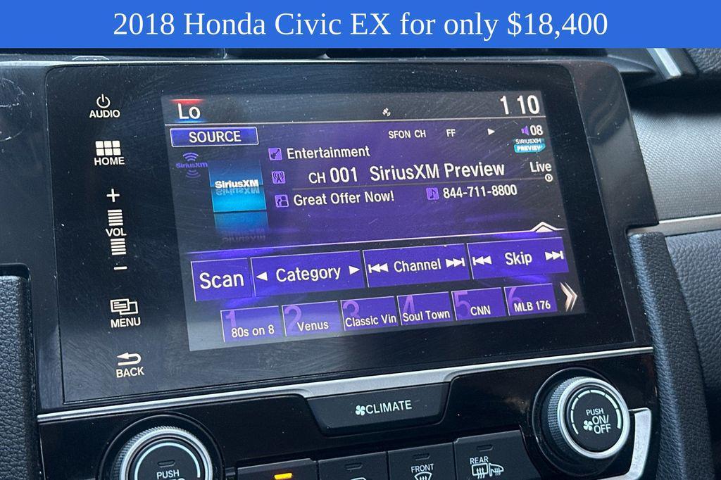 used 2018 Honda Civic car, priced at $18,400