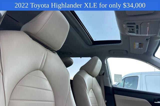 used 2022 Toyota Highlander car, priced at $34,000