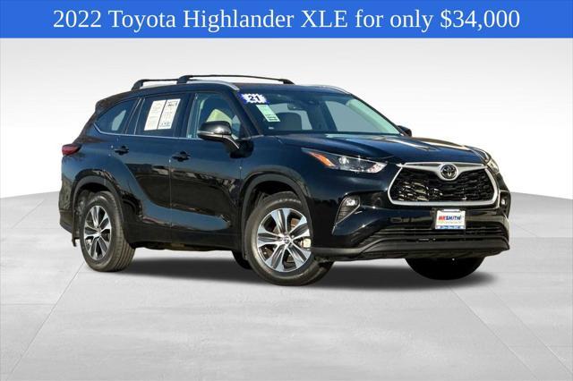 used 2022 Toyota Highlander car, priced at $34,000