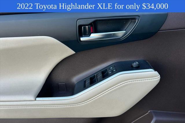 used 2022 Toyota Highlander car, priced at $34,000