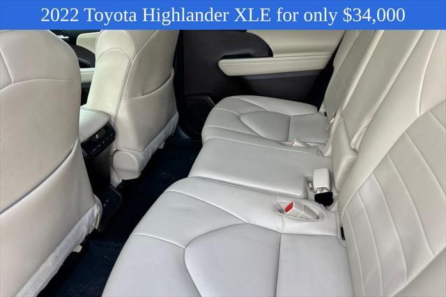 used 2022 Toyota Highlander car, priced at $34,000