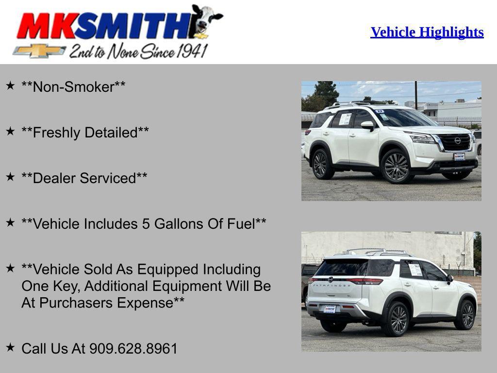 used 2022 Nissan Pathfinder car, priced at $31,995