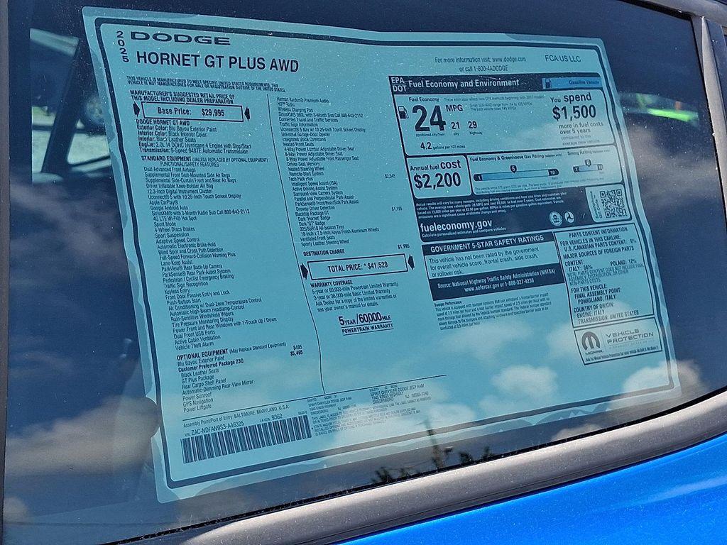 new 2025 Dodge Hornet car, priced at $40,417