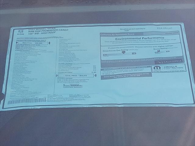 new 2024 Ram ProMaster 2500 car, priced at $53,075