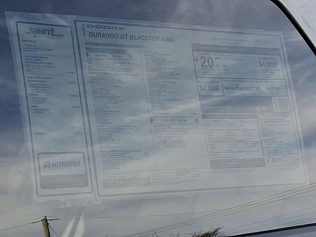 new 2026 Dodge Durango car, priced at $49,933