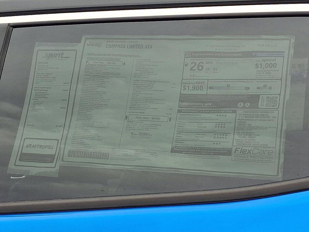 new 2026 Jeep Compass car, priced at $37,999