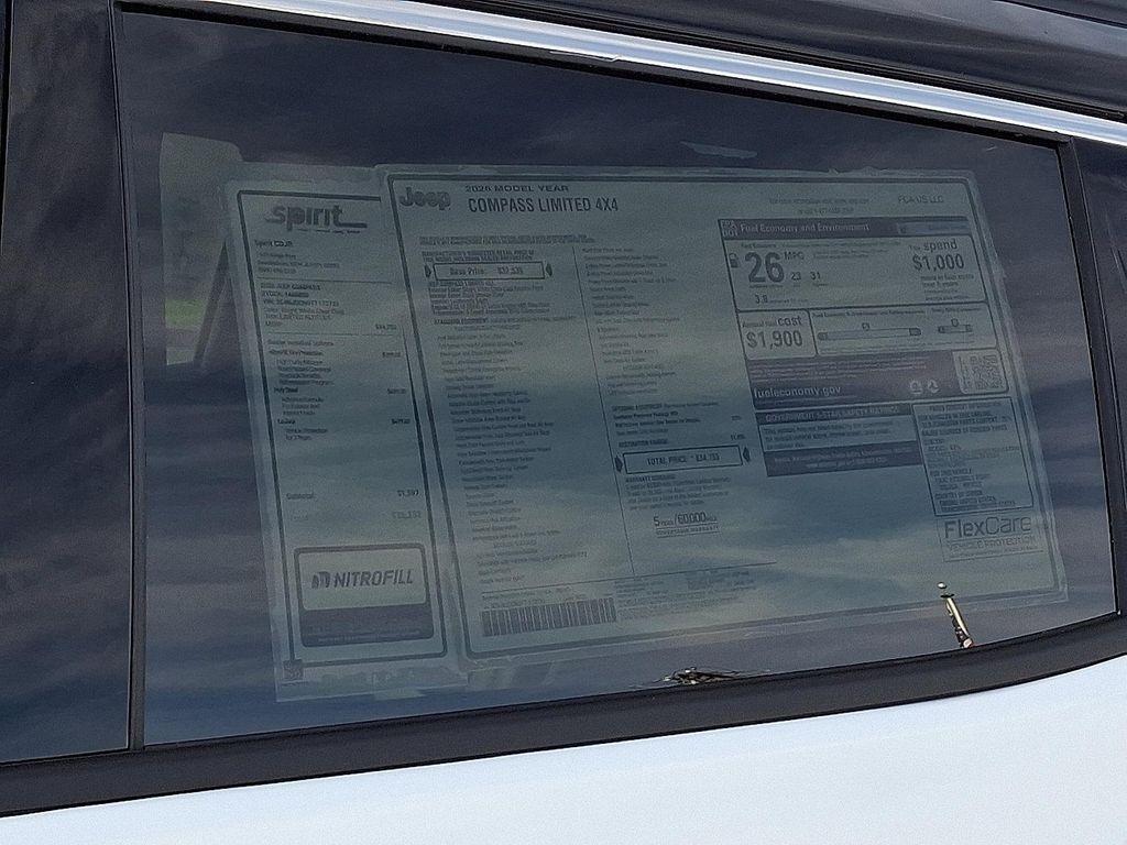 new 2026 Jeep Compass car, priced at $34,683