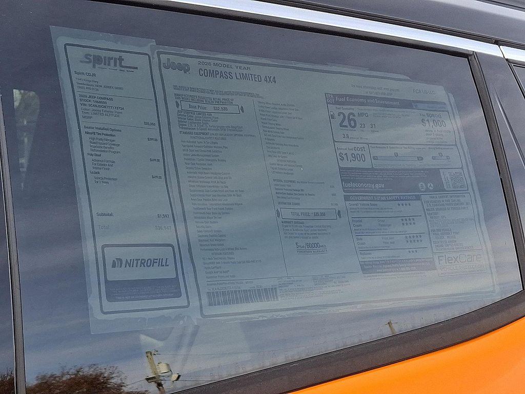 new 2026 Jeep Compass car, priced at $35,231