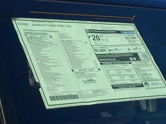 new 2025 Jeep Wrangler car, priced at $49,450