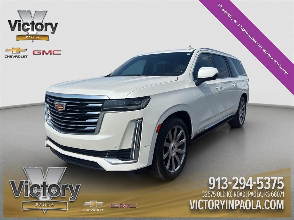 used 2022 Cadillac Escalade ESV car, priced at $63,343