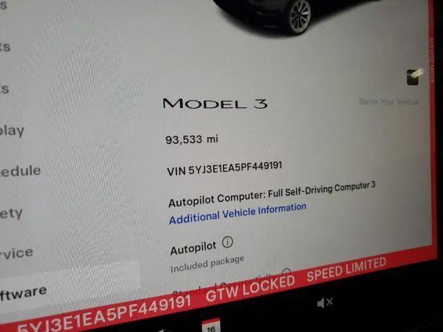 used 2023 Tesla Model 3 car, priced at $14,980