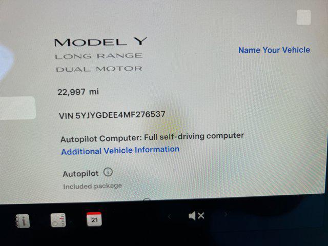 used 2021 Tesla Model Y car, priced at $29,298