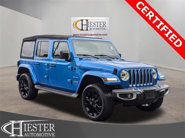 used 2022 Jeep Wrangler Unlimited 4xe car, priced at $34,790