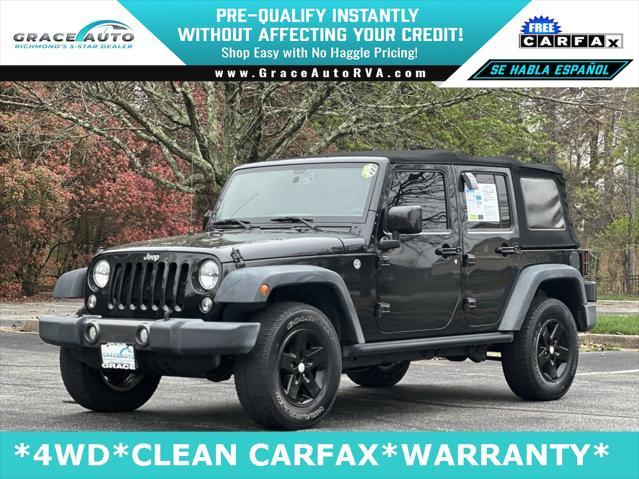 used 2016 Jeep Wrangler Unlimited car, priced at $16,400
