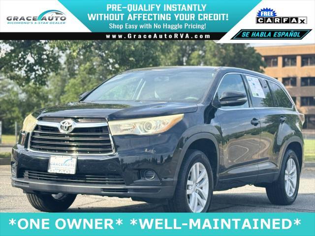 used 2015 Toyota Highlander car, priced at $18,000