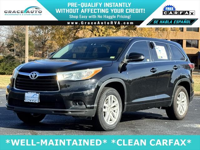 used 2015 Toyota Highlander car, priced at $17,400