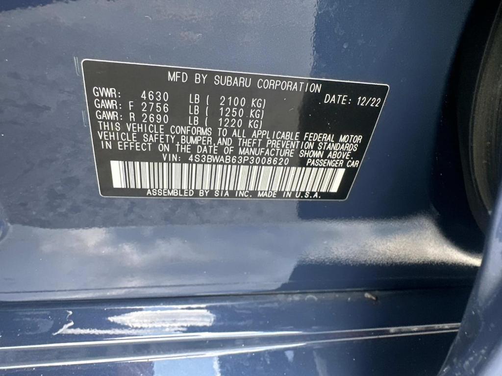 used 2023 Subaru Legacy car, priced at $23,900