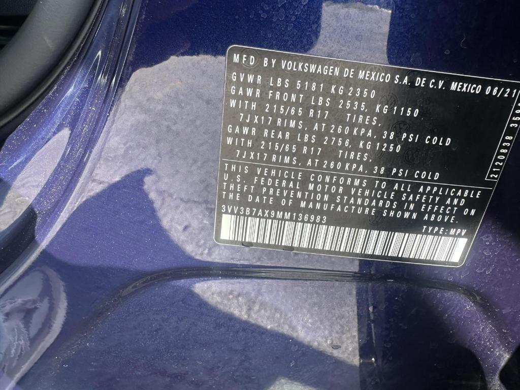used 2021 Volkswagen Tiguan car, priced at $20,480
