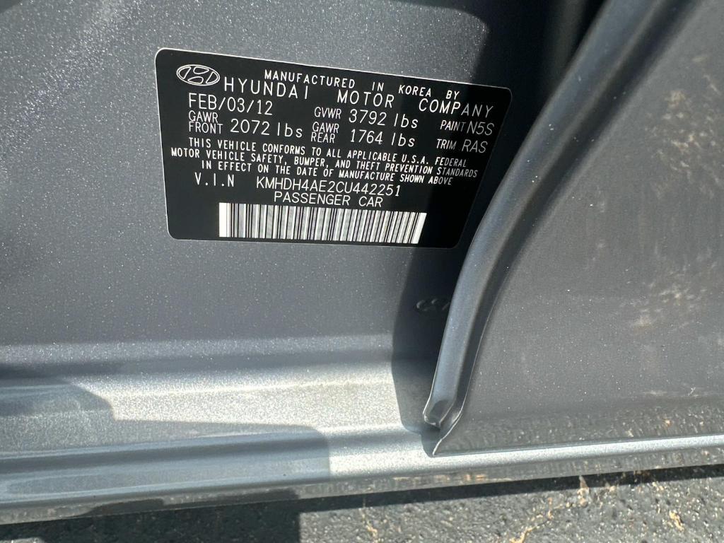 used 2012 Hyundai Elantra car, priced at $5,900