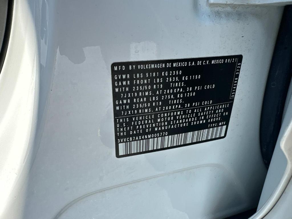 used 2022 Volkswagen Tiguan car, priced at $24,900