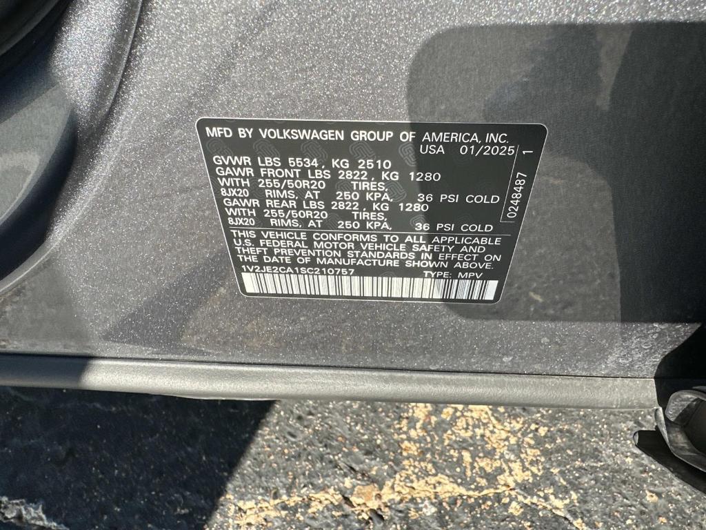 used 2025 Volkswagen Atlas Cross Sport car, priced at $37,950
