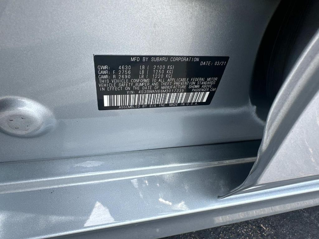 used 2021 Subaru Legacy car, priced at $24,350