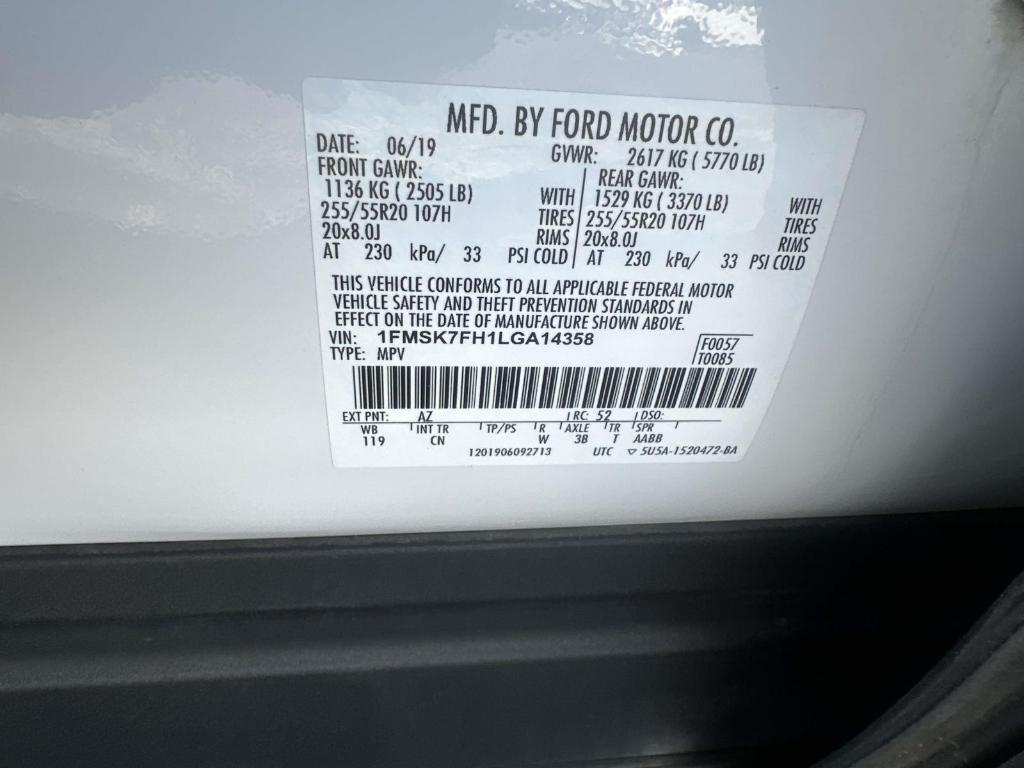used 2020 Ford Explorer car, priced at $17,900