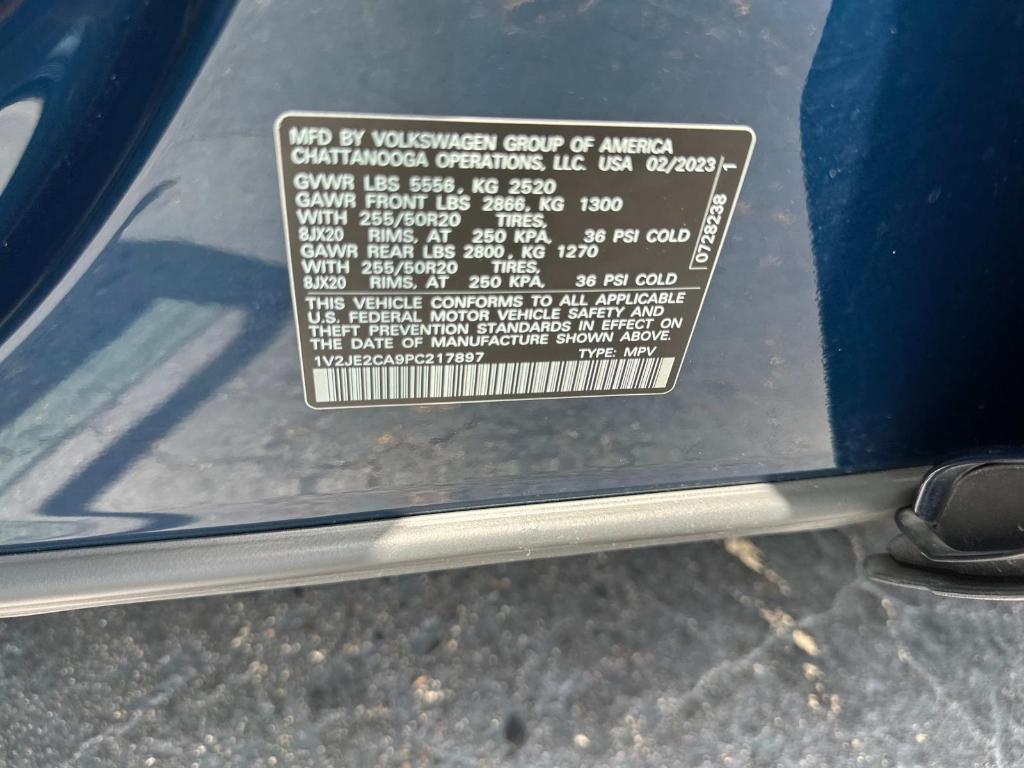 used 2023 Volkswagen Atlas Cross Sport car, priced at $31,250