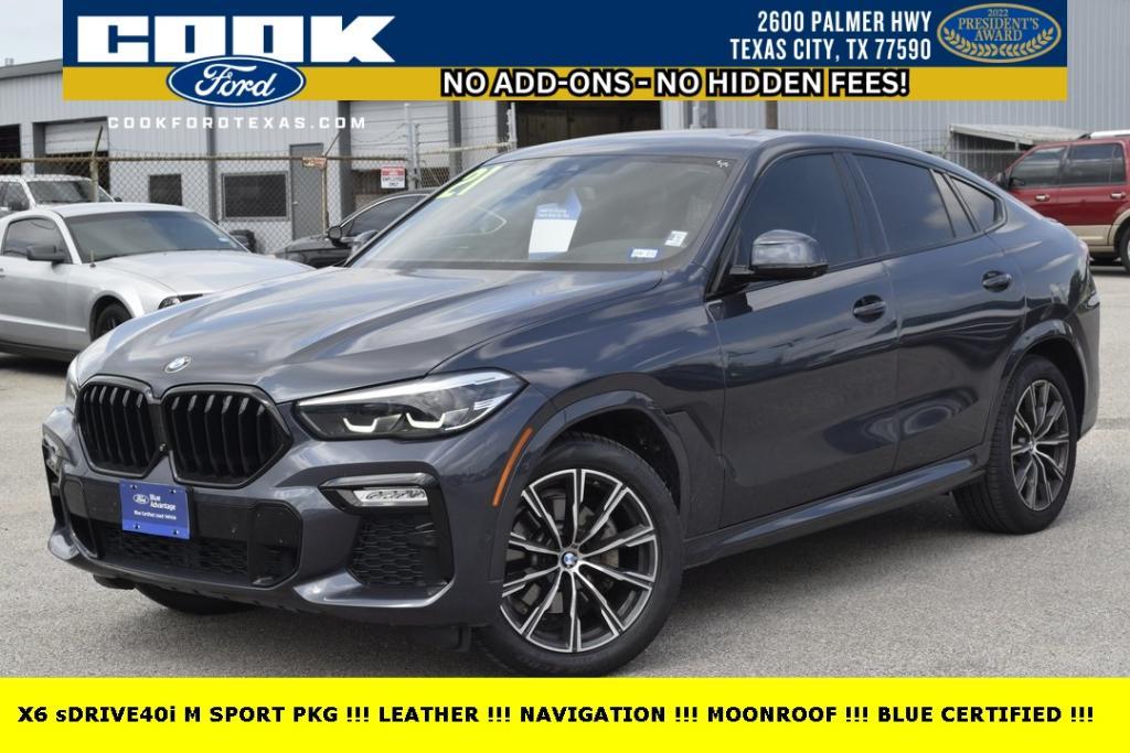 used 2021 BMW X6 car, priced at $46,789