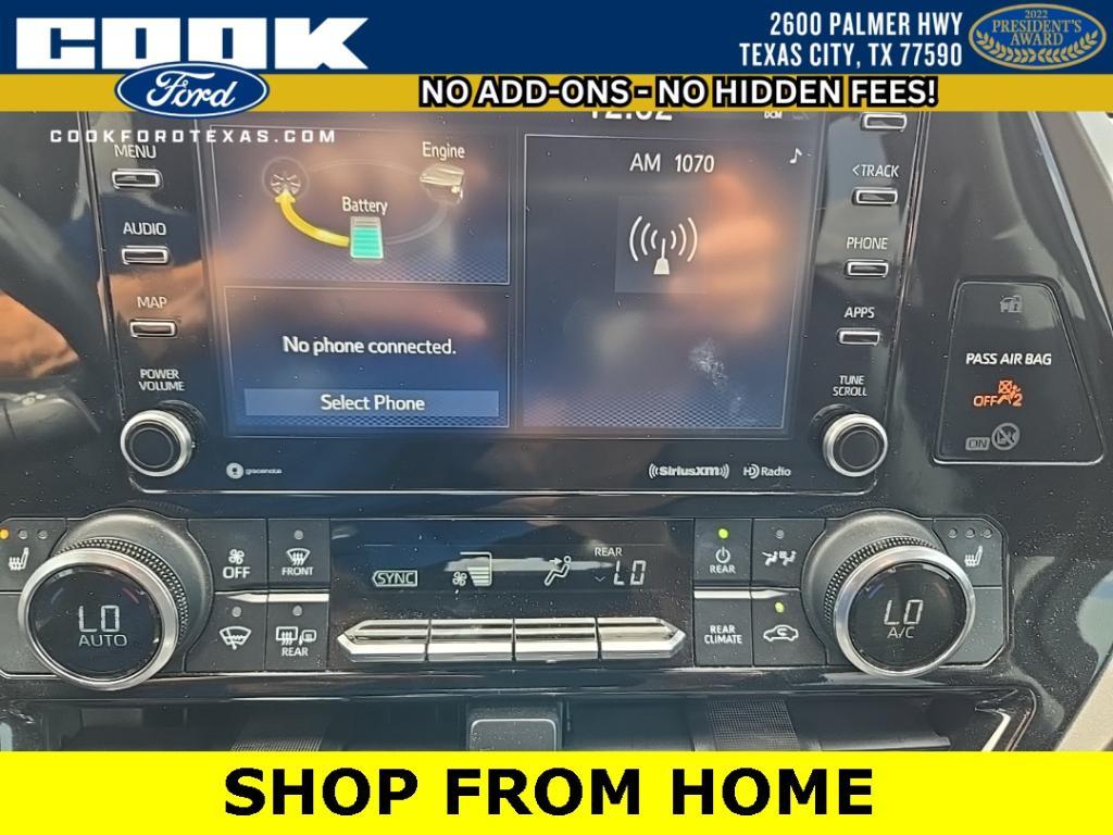 used 2022 Toyota Highlander Hybrid car, priced at $37,789
