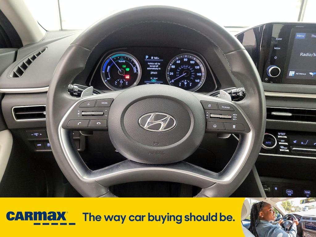 used 2021 Hyundai Sonata Hybrid car, priced at $20,998