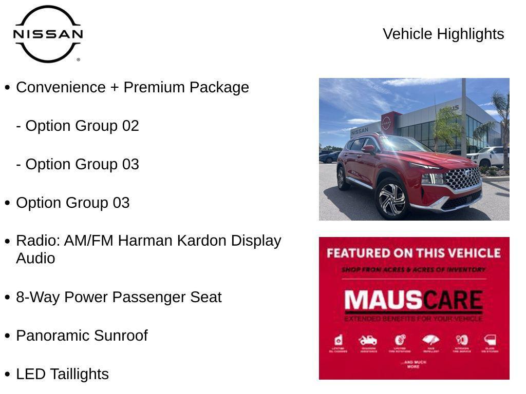 used 2022 Hyundai Santa Fe car, priced at $22,691