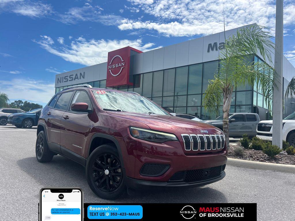 used 2021 Jeep Cherokee car, priced at $17,186
