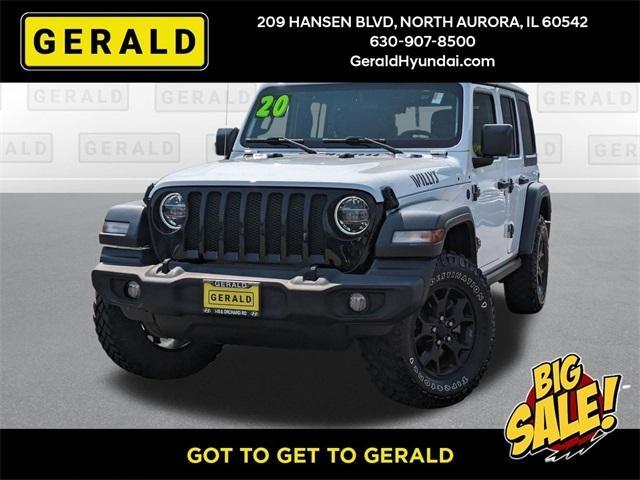 used 2020 Jeep Wrangler Unlimited car, priced at $31,670