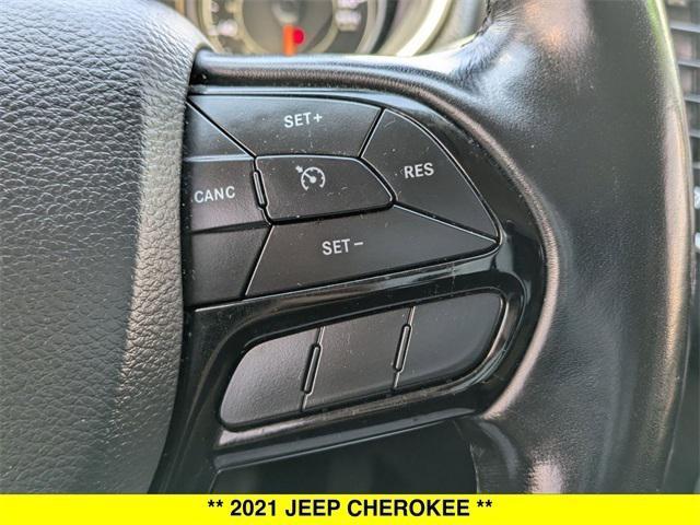 used 2021 Jeep Cherokee car, priced at $17,497