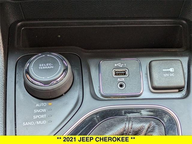 used 2021 Jeep Cherokee car, priced at $17,497