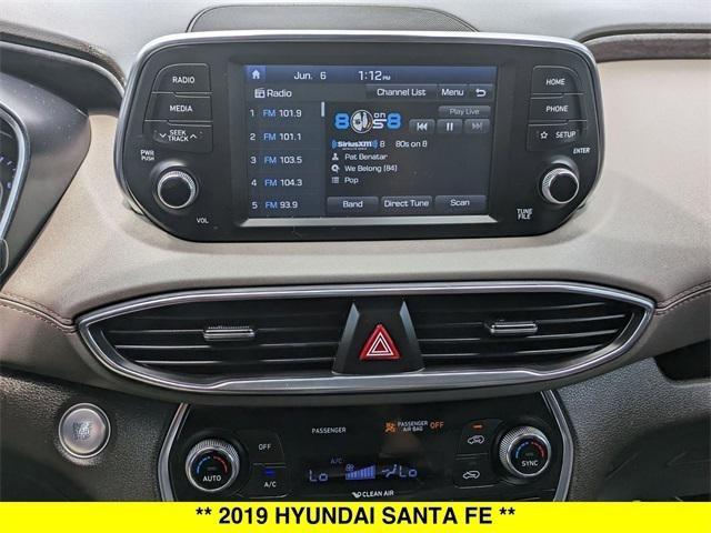 used 2019 Hyundai Santa Fe car, priced at $17,561