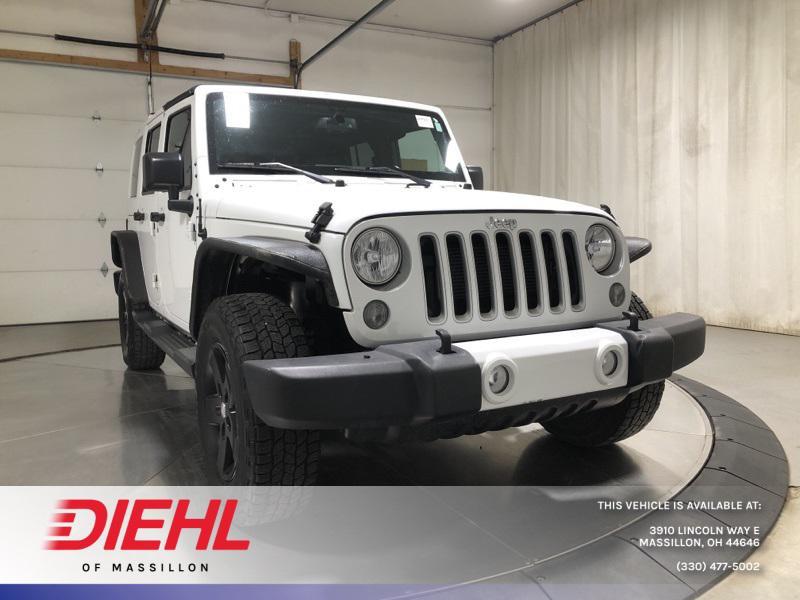 used 2016 Jeep Wrangler Unlimited car, priced at $19,123