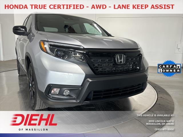 used 2021 Honda Passport car, priced at $25,506