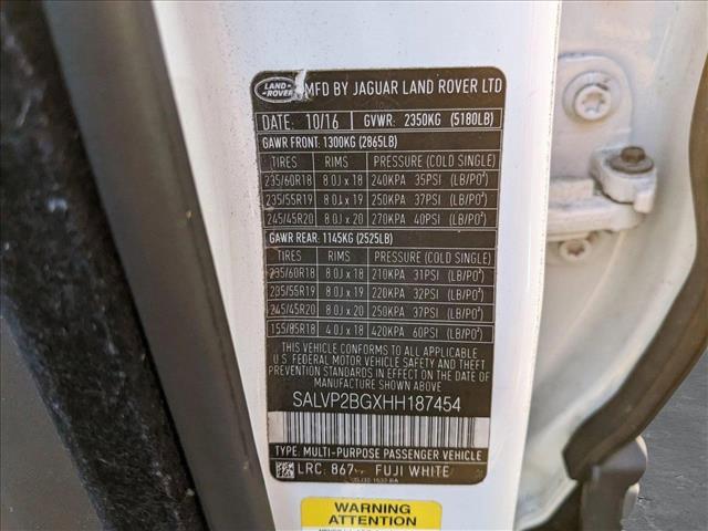 used 2017 Land Rover Range Rover Evoque car, priced at $12,215