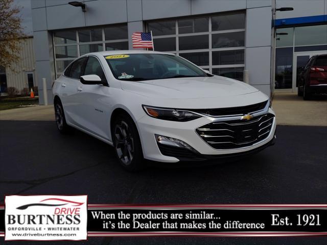 used 2021 Chevrolet Malibu car, priced at $18,988