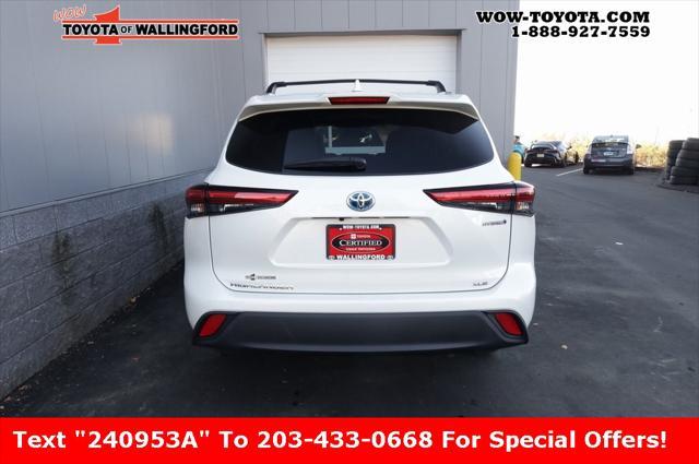 used 2021 Toyota Highlander Hybrid car, priced at $36,525