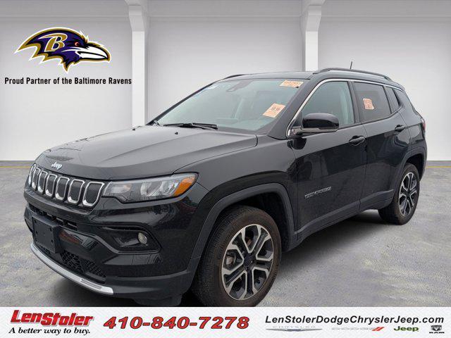 used 2022 Jeep Compass car, priced at $23,500