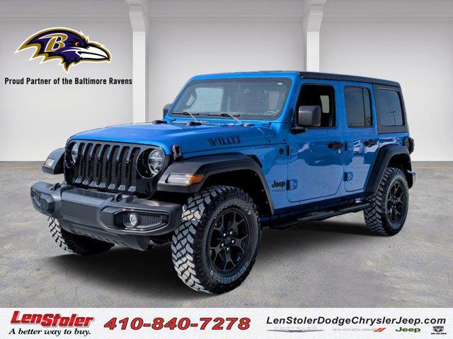 used 2021 Jeep Wrangler car, priced at $34,000