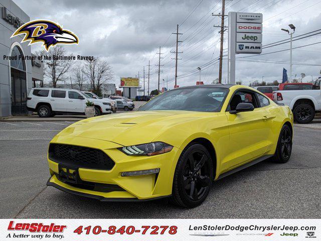 used 2021 Ford Mustang car, priced at $27,350
