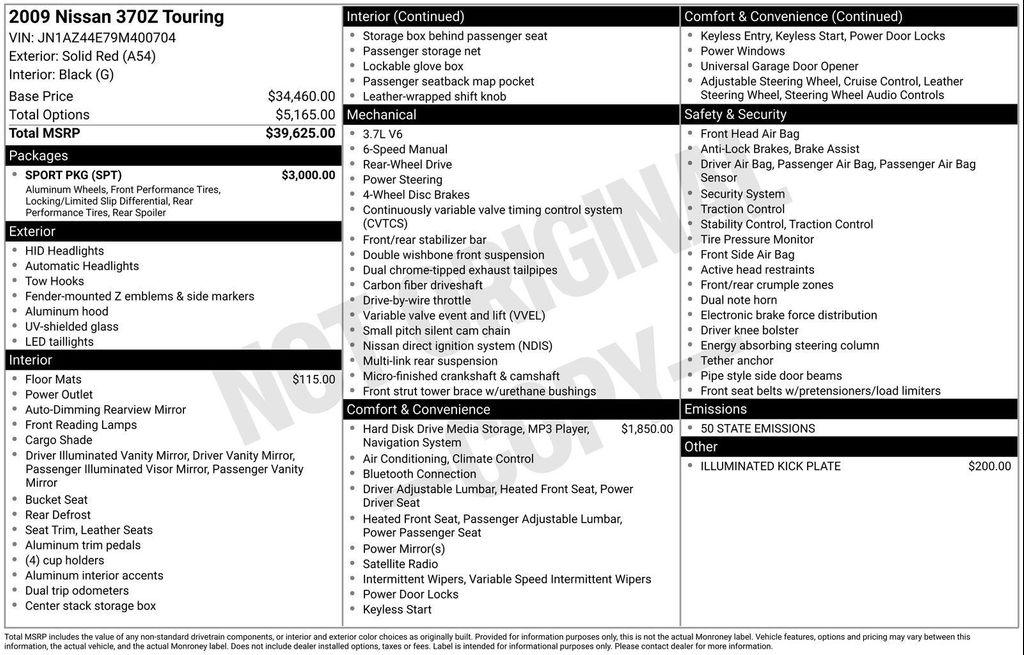 used 2009 Nissan 370Z car, priced at $13,791