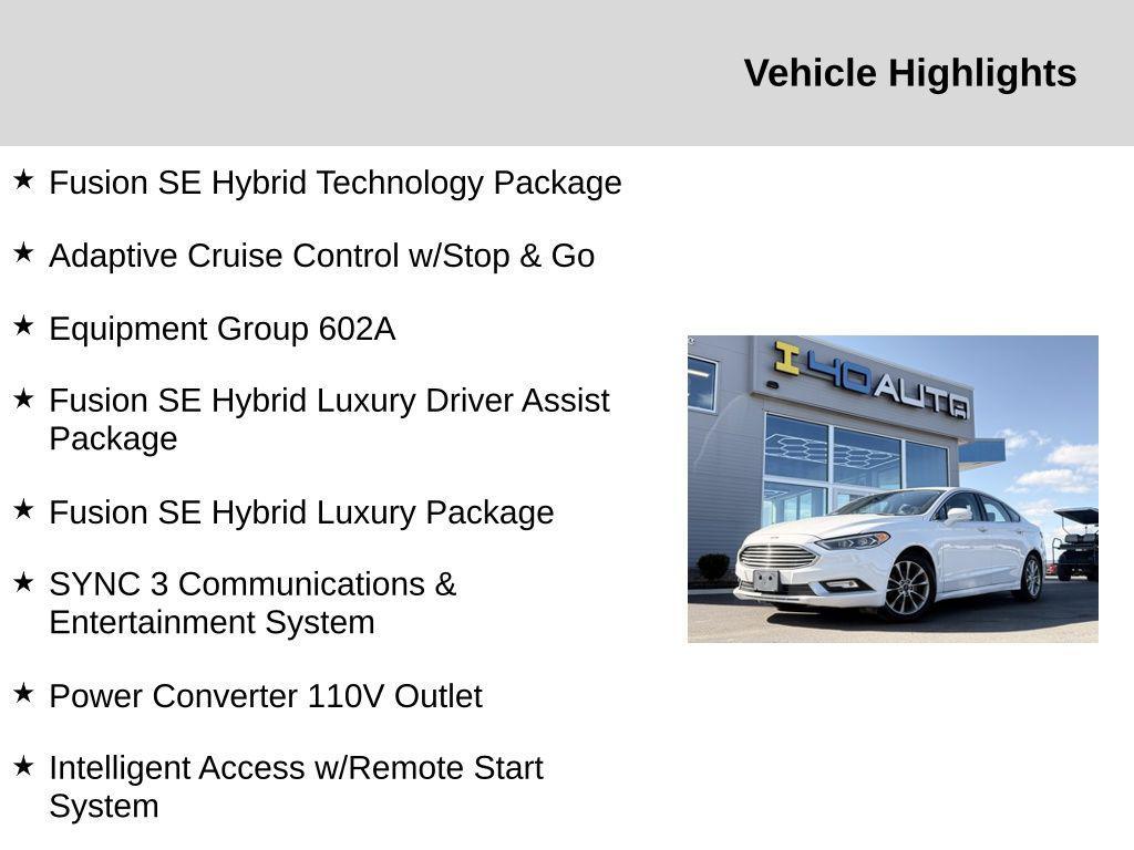 used 2017 Ford Fusion Hybrid car, priced at $8,191