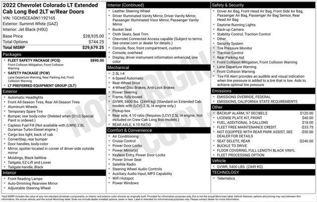 used 2022 Chevrolet Colorado car, priced at $17,991